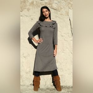 QVC Fringed Camel Suede Boots ( 9 )